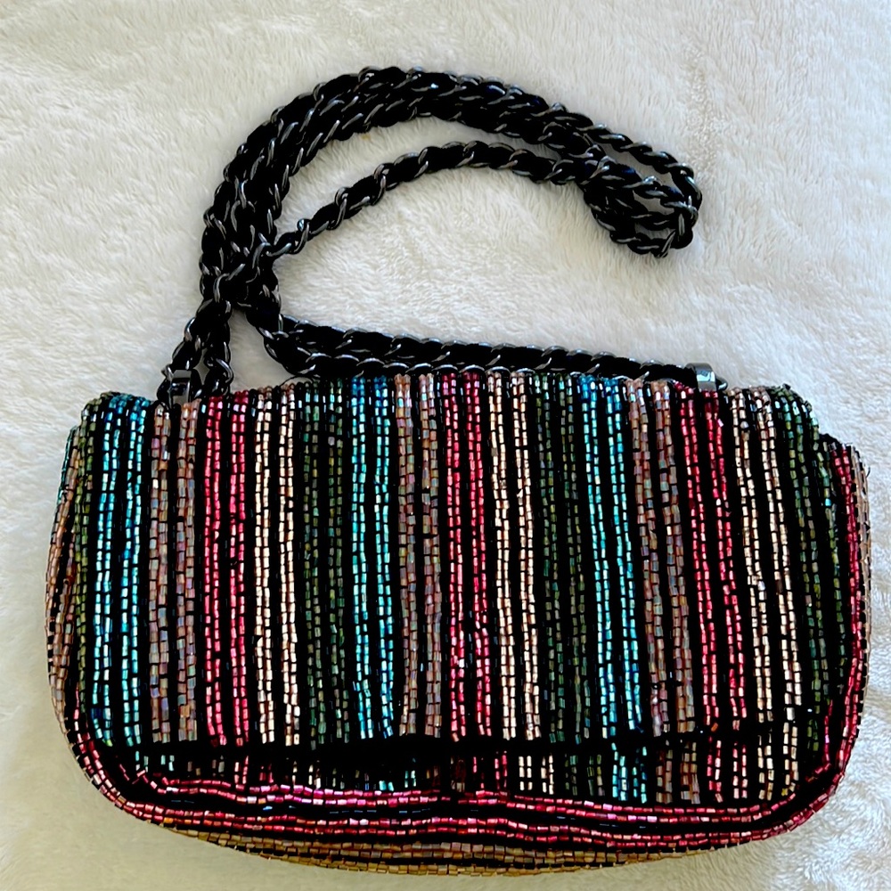 Zara beaded clutch crossbody